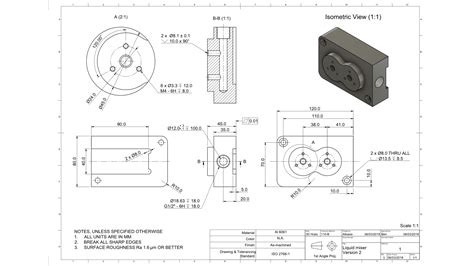 Cnc Machining Drawing Parts 